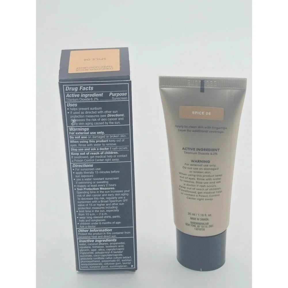bareMinerals Complexion Rescue Tinted Moisturizer‎ SPF 30 Spice 08 1.18oz NEW